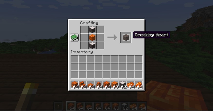 Creaking Heart Recipe Minecraft