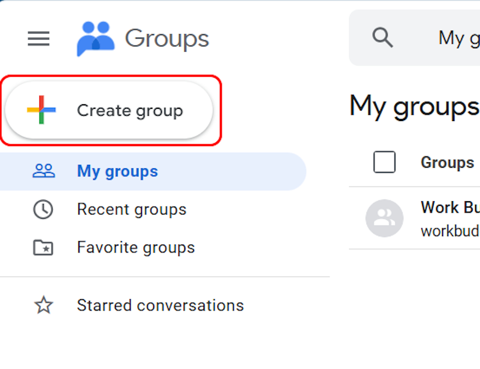 Creating Group on Google Groups