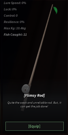 Flimsy Rod Fisch