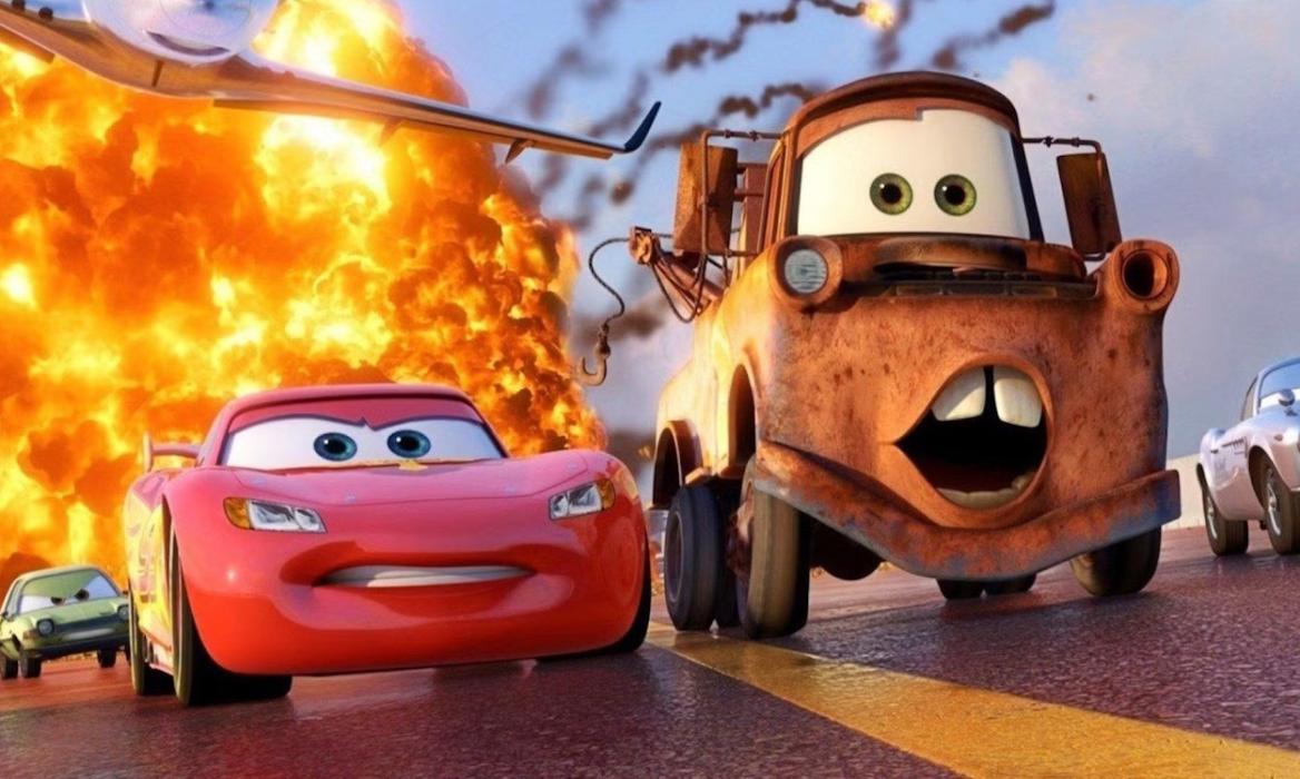 Fortnite Cars collab image with Lightning McQueen & Mater