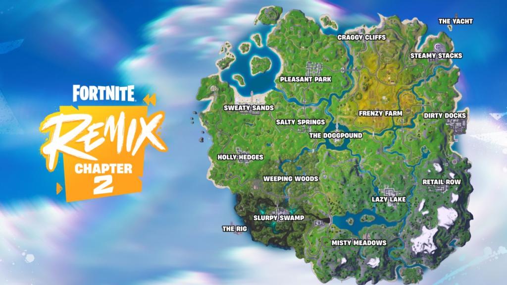 An image of the Fortnite Season 2 Remix map 