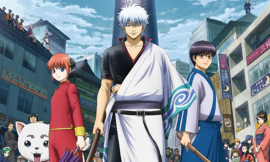 Gintama and his friends in Gintama poster