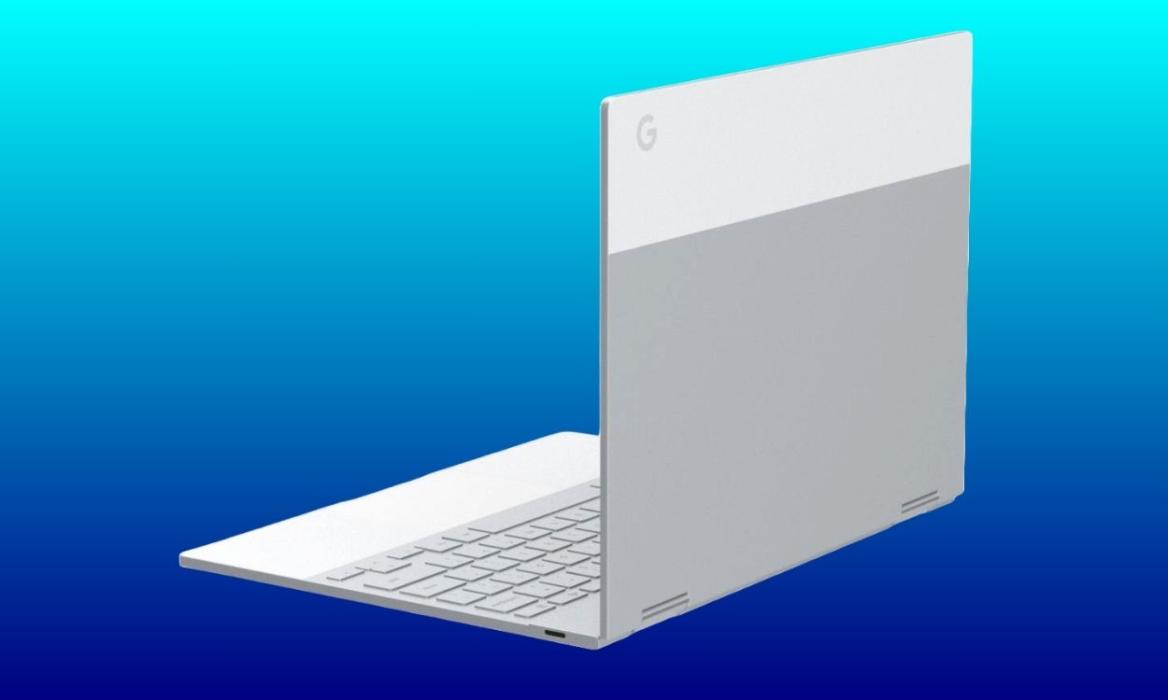 Google Pixelbook product image with blue background