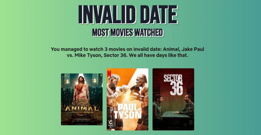 Invalid Date Error Unofficial Netflix Wrapped