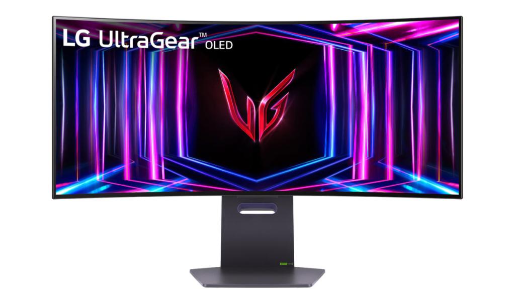 LG Ultragear 34GS95QE OLED gaming monitor design from the front