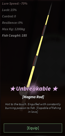 Magma Rod Fisch