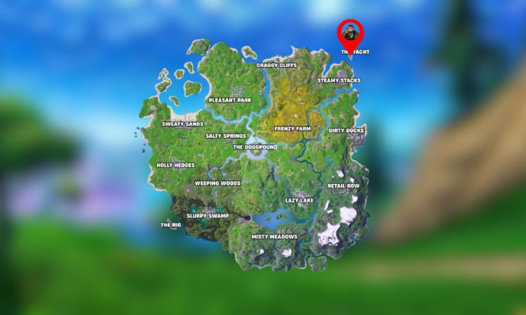 Meowdas’ Peow Peow Rifle Mythic Location in Fortnite