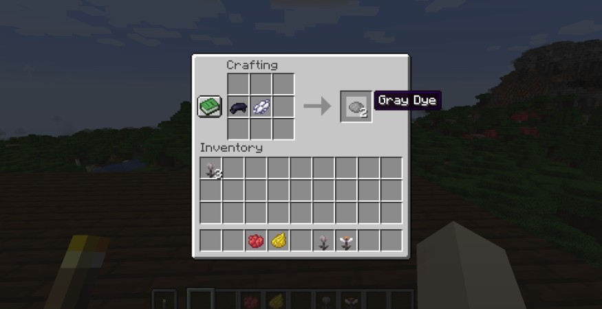 Minecraft gray dye