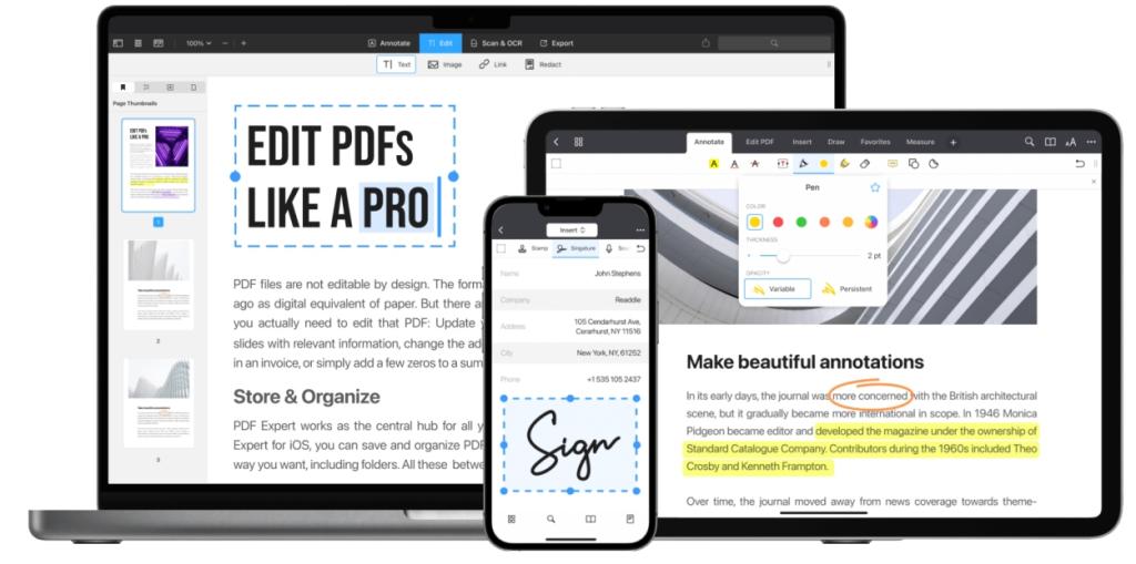 PDF Expert for iPhone, iPad, and Mac