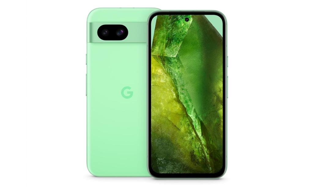 Pixel 8a Aloe front and back design