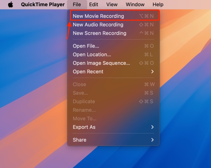 QuickTime Movie Recording on Mac