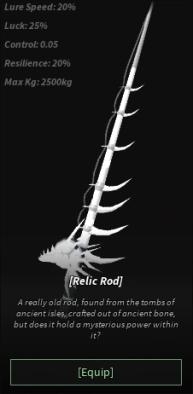 Relic rod Fisch