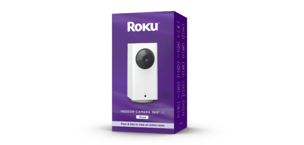 Roku Smart Home Indoor Camera 360° SE Product image with white background