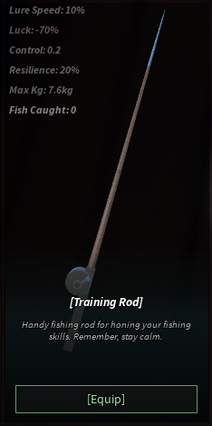 Training Rod Fisch