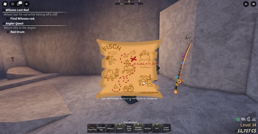 Treasure Map Not Fixed Fisch