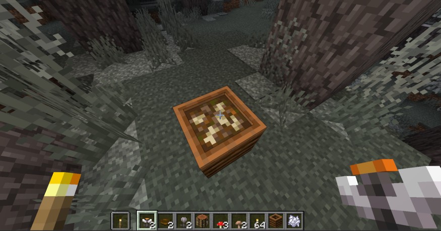 Using Eyeblossoms in Composter Minecraft