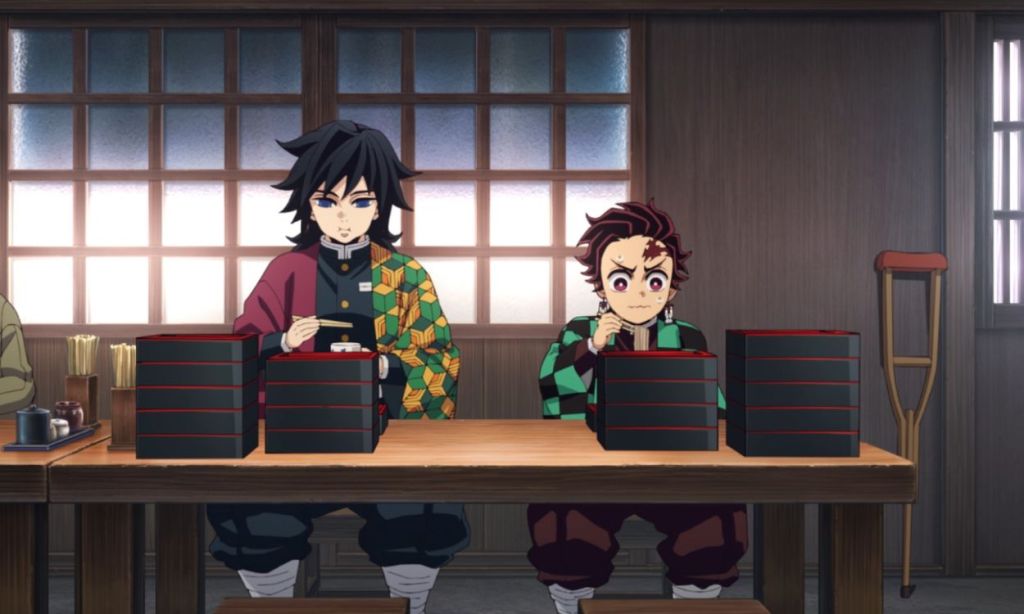 Giyu Tomioka and Tanjiro Kamado in Demon Slayer