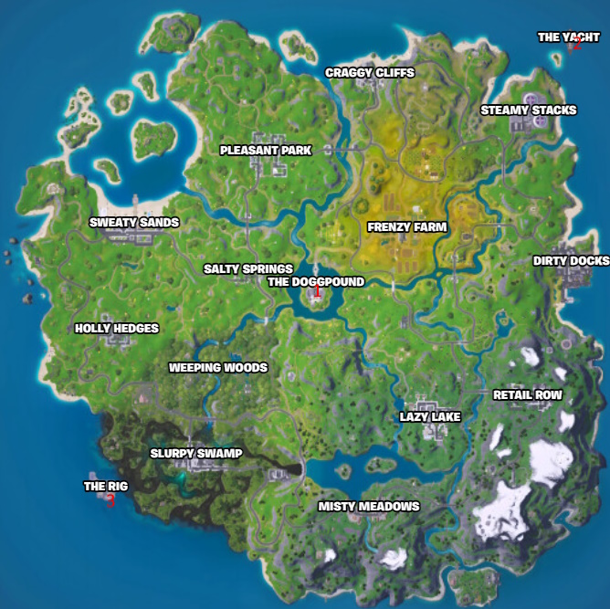 first three Fortnite Remix Chapter 2 NPC locations