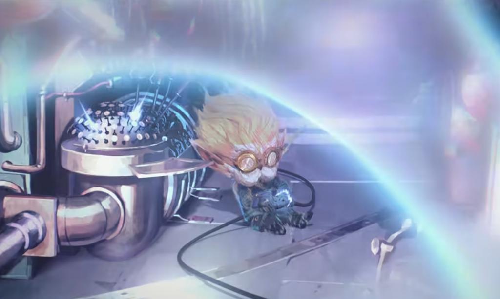 Heimerdinger sacrificing himself to make Ekko return to his reality in Arcane season 2.