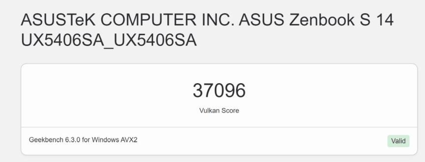 intel lunar lake Geekbench 6 Vulkan