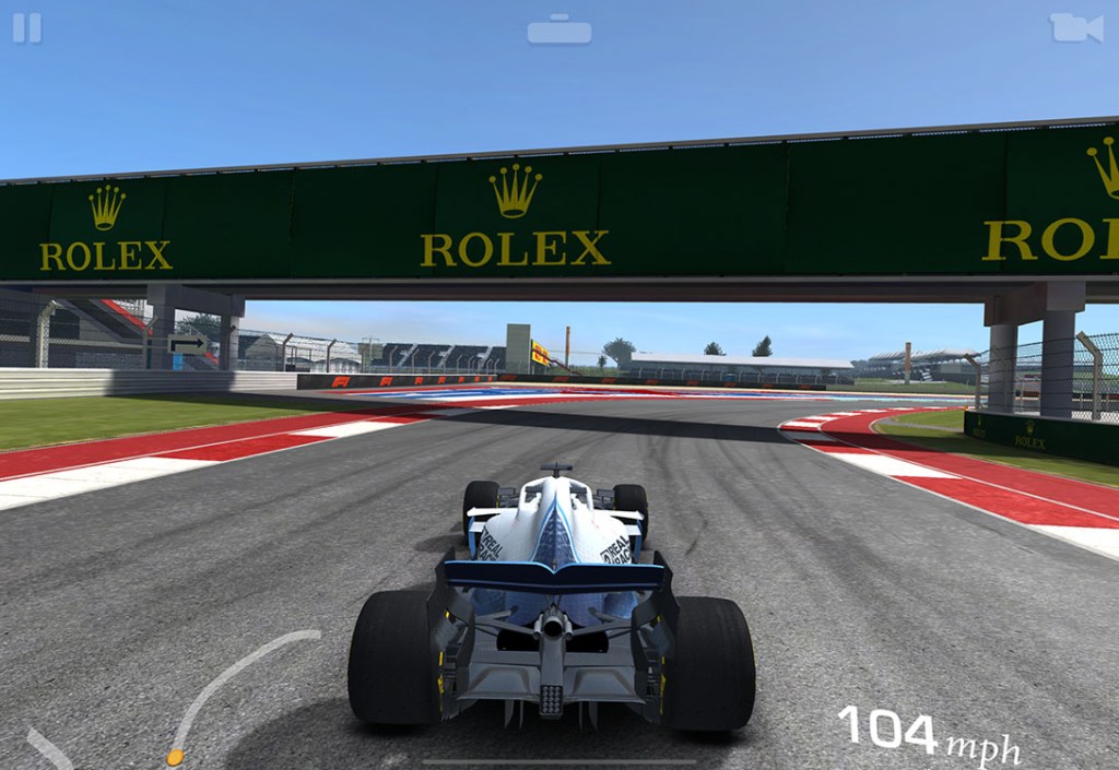 Real Racing 3 running on iPad