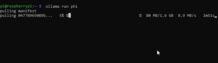 run microsoft phi ai model on raspberry pi