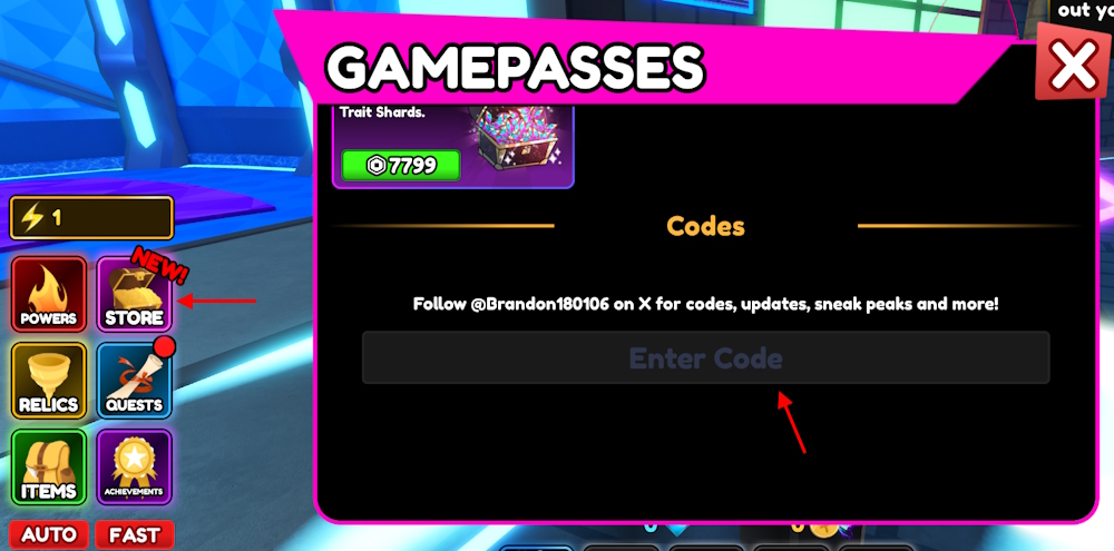 Anime Multiverse codes redeem option