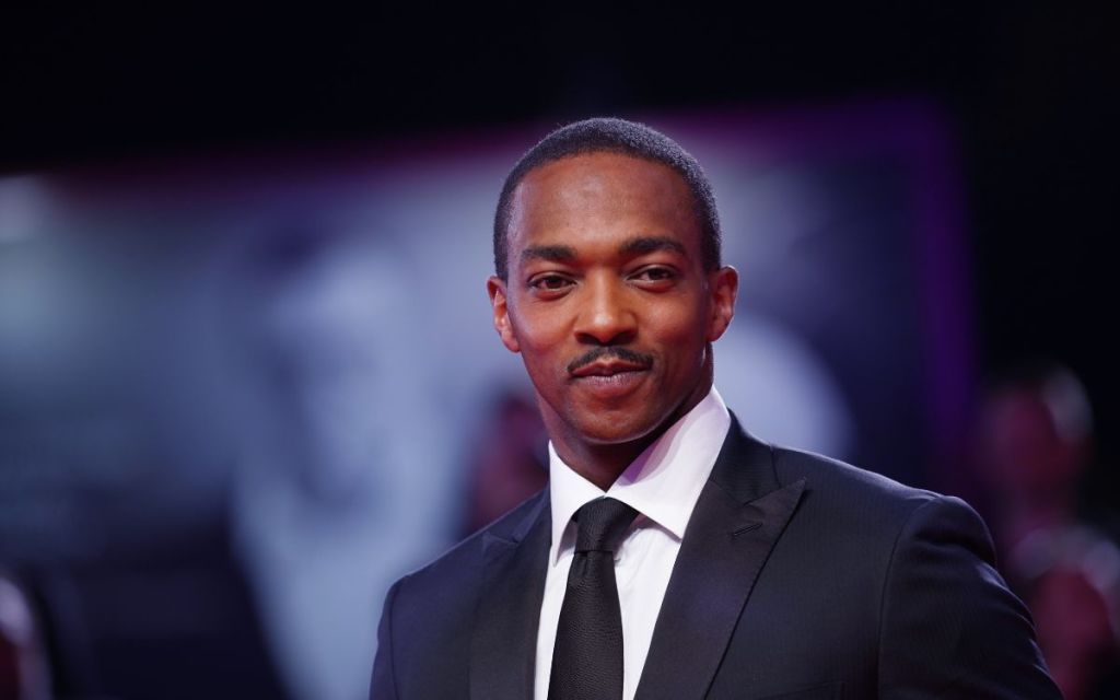 Anthony Mackie on the red carpet for the screening of 'Seberg' during the 76st Venice Film Festival 