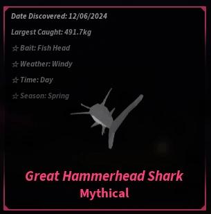 Great Hammerhead Shark Preferences Fisch