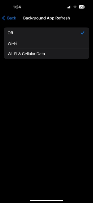 Disable Background App Refresh on iPhone