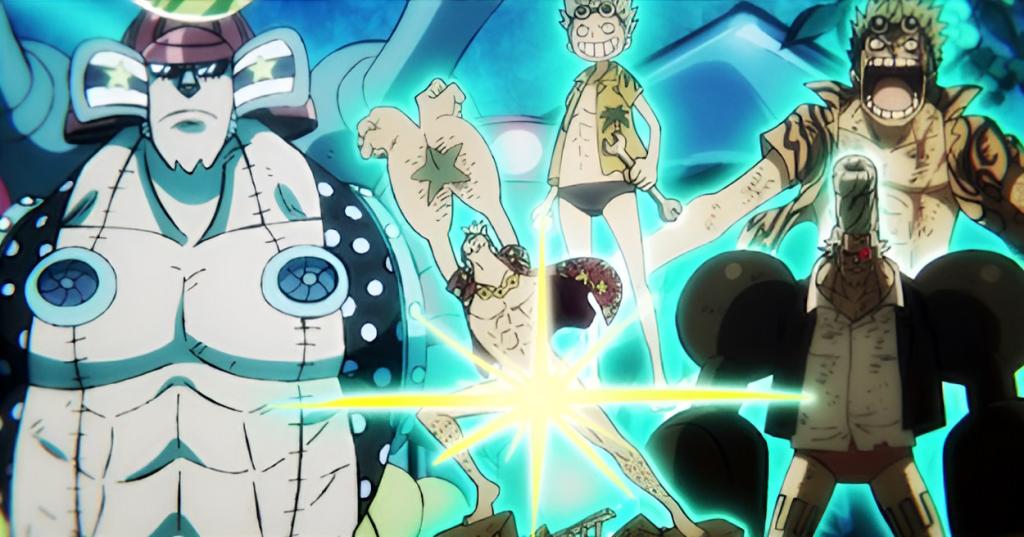 Various timelines of Franky in One Piece anime.