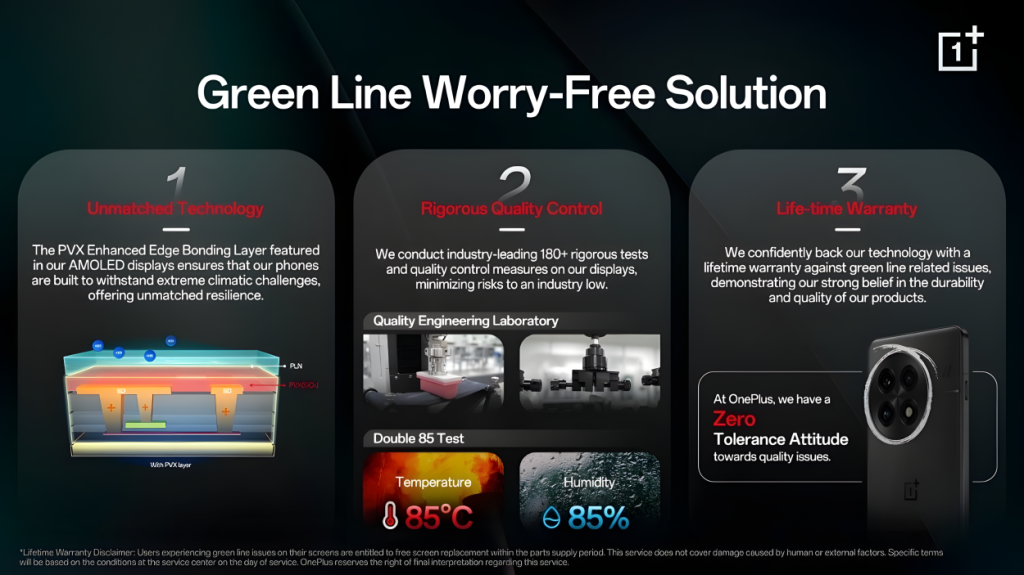 OnePlus Green Line Worry Free Solution document