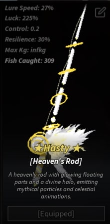 Heaven's Rod Stats Fisch