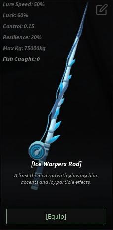 Ice Warpers Rod Stats Fisch