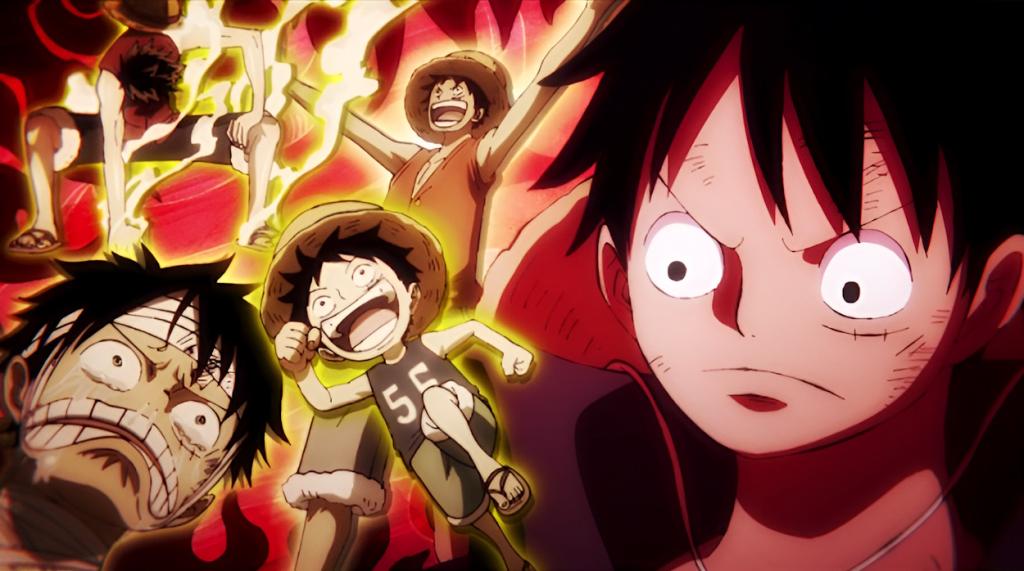 Various timelines of Monkey D. Luffy in One Piece anime.