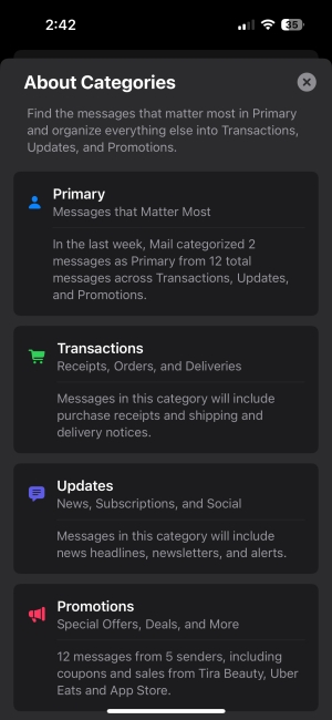 How to Disable Mail Categories on iPhone in iOS 18.2 | Beebom