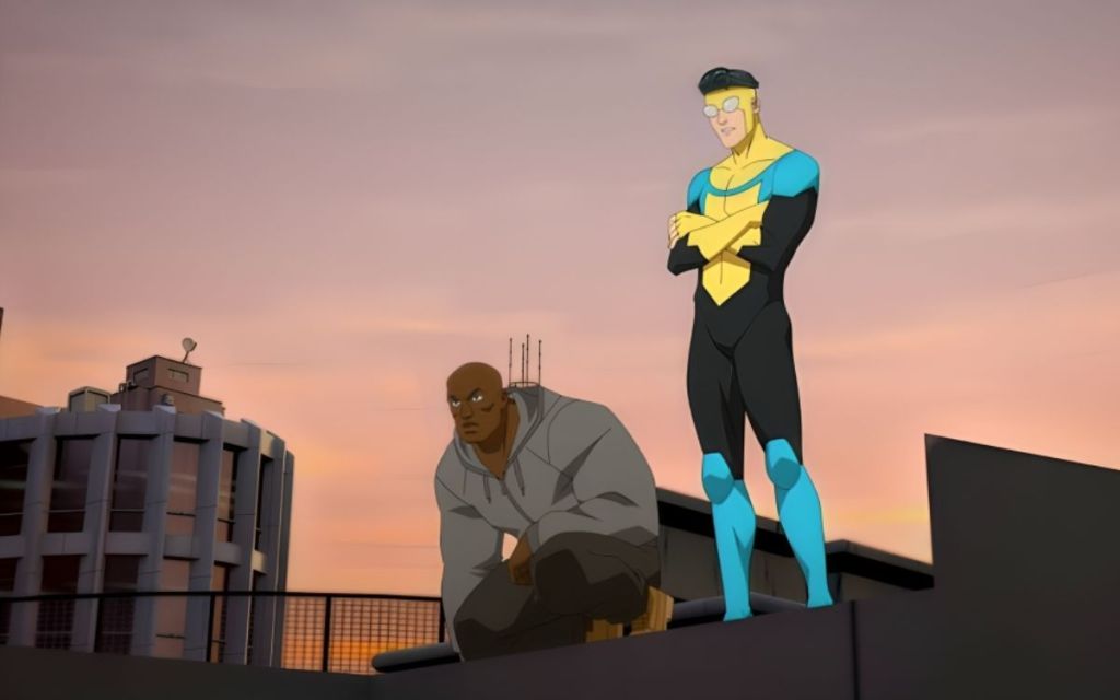 Mark and Victor on a rooftop