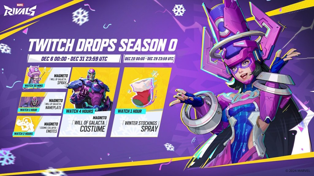 Marvel Rivals Twitch Drops Season 0