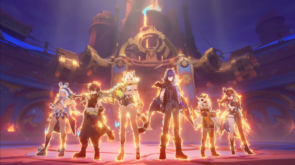 In-game image with all Natlan characters