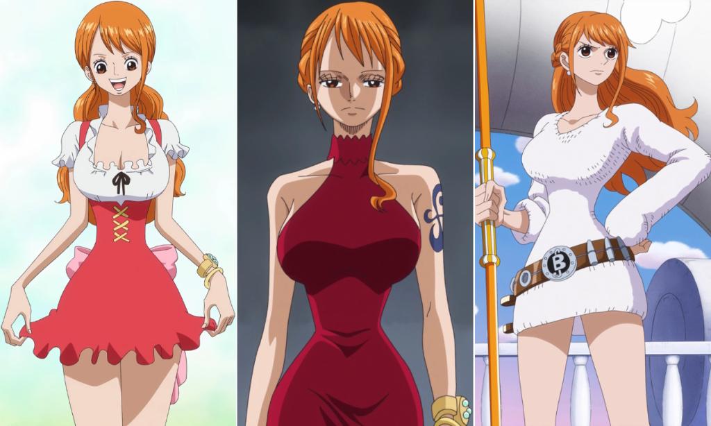 Nami's outfits in the Whole Cake Island arc.