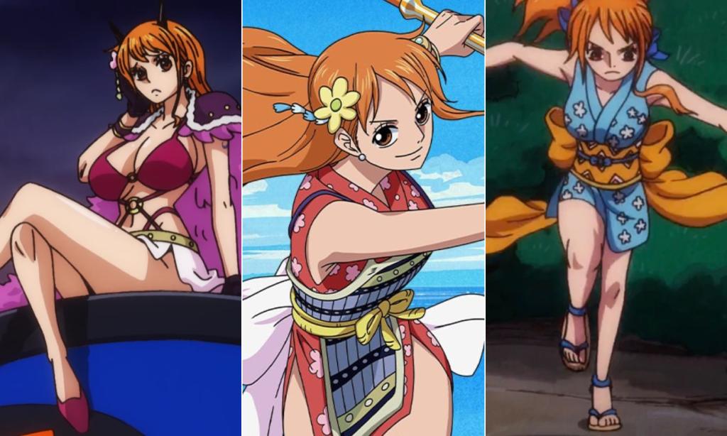 Nami's outfits in the Wano Country arc.