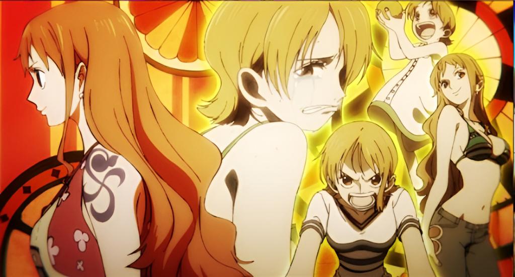 Various timelines of Nami in One Piece anime.