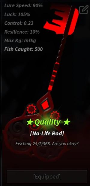 No-Life Rod Stats Fisch