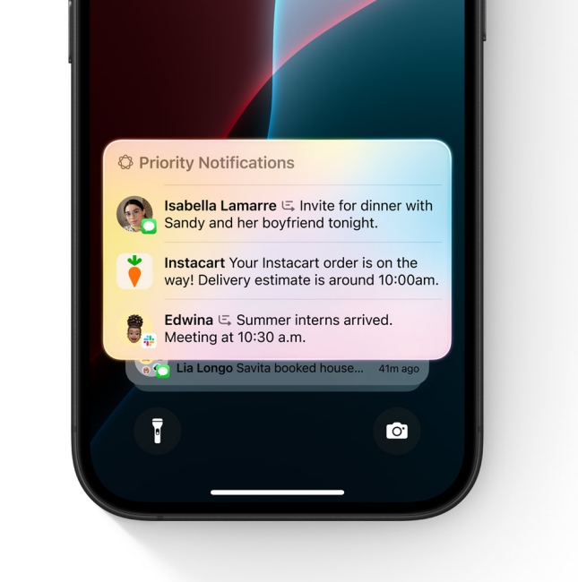 Priority Notifications Apple Intelligence