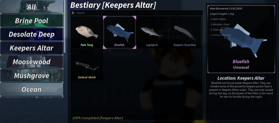 Roblox Fisch Keeper’s Altar: How to Find, Full Bestiary, and More