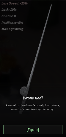 Fisch Stone Rod Stats