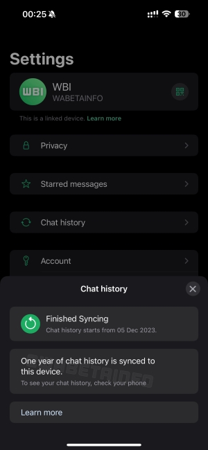 Sync Chat History to Linked Devices