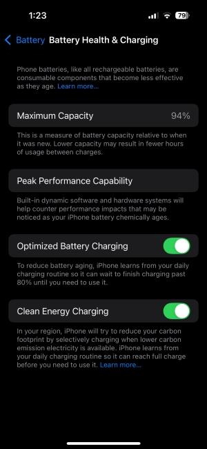 Turn On Optimized Battery Charging