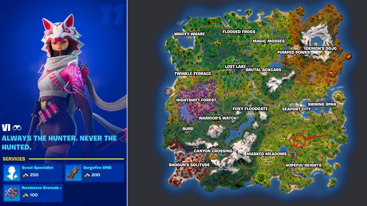 fortnite chapter 6 season 1 characters locations