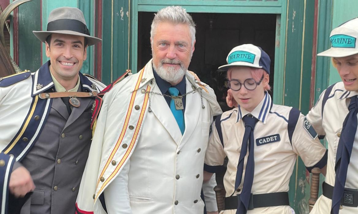 Vincent Regan along with Morgan Davies, Armand Aucap and Aidan Scott in One Piece Live-Action set.